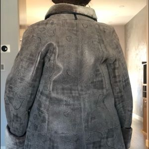 Winter woman shearling coat